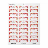 かわいい&カラフル紅葉フェスティバル ラベル (フルシート)