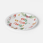 かわいい カラフル なんて楽しい クリスマス ホリデー パーティー ペーパープレート (アングル)