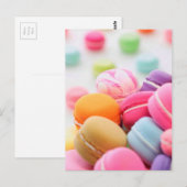 かわいい カラフル デザート フレンチ マカロン ポストカード (正面/裏面)