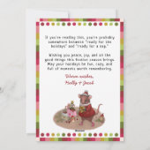 かわいい カラフル ネコ好き 気分 チャート クリスマス (裏面)