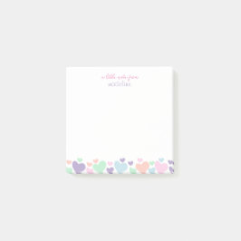 かわいい カラフル ハート ガーリー スクリプト ステーショナリー ポストイット