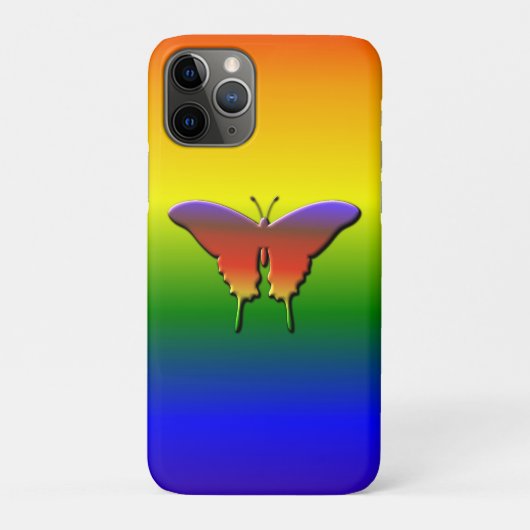 かわいい カラフル バタフライ Case-Mate iPhoneケース (裏)