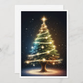 かわいい カラフル ビンテージ ラスティック メリークリスマス シーズンカード (正面/裏面)