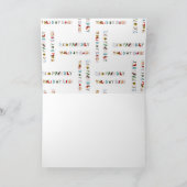 かわいい カラフル ファン エコフレンドリー ホリデー シーズン シーズンカード (内部)