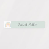 かわいい カラフル レインボー オーダーメイド 湯名前ラベル ラベル (デザイン1)