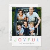 かわいい カラフル 楽しい 写真 現代 シーズンポストカード (正面/裏面)