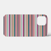 かわいい カラフル 白しま模様 Case-Mate iPhoneケース (裏面 (横))
