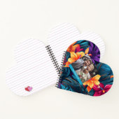 かわいい カラフル 花柄 オーダーメイド スパイラル ノートブック (内部)