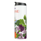 かわいい カラフル 花柄 ブライズメイド パーティー ギフト オーダーメイド タンブラー (回転右)