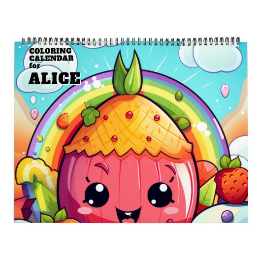 かわいい カワイイ ぬりえ カレンダー (カバー)