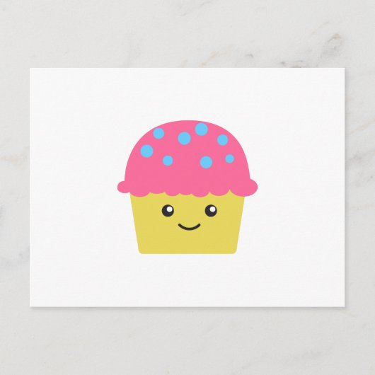 かわいい カワイイ ケーキ ポストカード (正面)