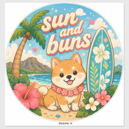 かわいい カワイイ ハワイ シール (シート)