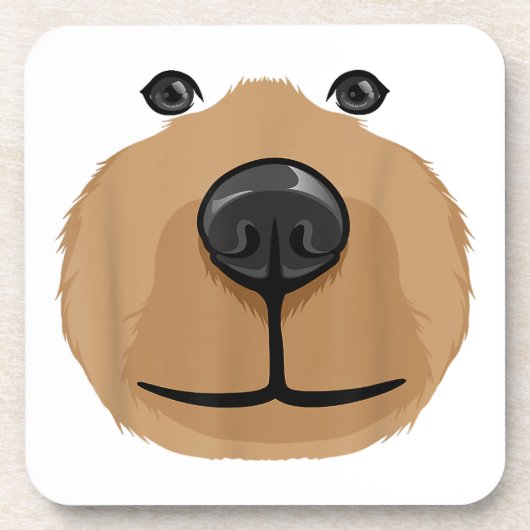 かわいい カートゥーン クマの顔 ヘッド 衣装 パーティー コースター (正面)