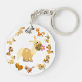 かわいい カートゥーン ポニーズ マンダラ アクリル キーチェーン (裏面)