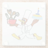 かわいい ガラスコースター (裏面)