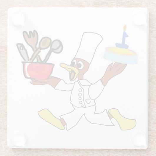 かわいい ガラスコースター (裏面)