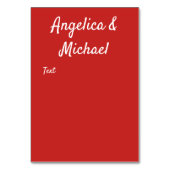 かわいい, キス, 結婚式 テーブルナンバー (裏面)