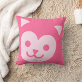かわいい キティ ネコ 顔 クッション (ブランケット)