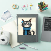 かわいい+キャラクター+猫 シール (iPadカバー)
