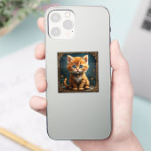 かわいい+キャラクター+猫 シール (スマートフォン)