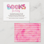 かわいい キャンディランドの虹色のプリンセス 赤ちゃんのための本 エンクロージャーカード (正面/裏面)