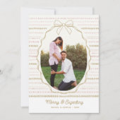 かわいい＆キュートなリボン、2 枚の写真 クリスマス (正面)