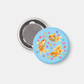 かわいい キュート y2k 虹色 金魚 マグネット (正面/裏面)
