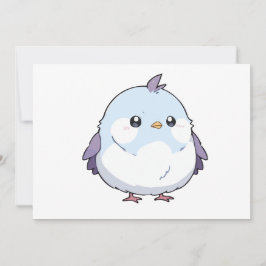 かわいい キワイイ ぽっちゃり 鳥 の かわいい アニメ - 愛らしい パステルカラー 招待状