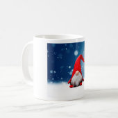 かわいい クリスマス サンタ 雪 星 コーヒーマグカップ (正面左)