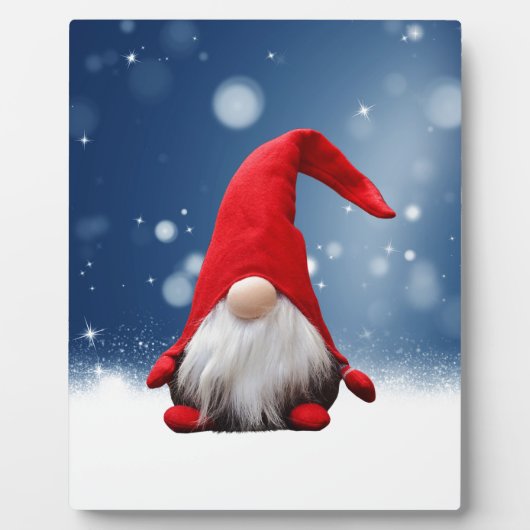 かわいい クリスマス サンタ 雪 星 フォトプラーク (正面)