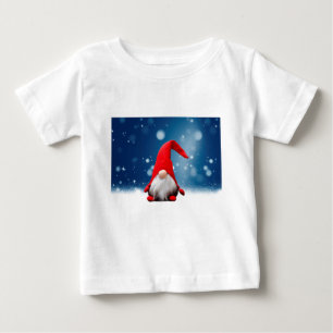 かわいい クリスマス サンタ 雪 星 ベビーTシャツ