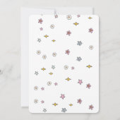 かわいい グルーヴィー クリスマス ベイビー シャワービンゴゲーム カード (裏面)