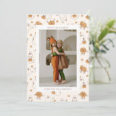 かわいい グルーヴィー レトロ おばけ かぼちゃ ハロウィン 写真 シーズンカード (スタンド正面)