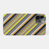 かわいい グレー イエロー オレンジ アステカ柄 Case-Mate iPhoneケース (裏面(横))
