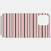 かわいい グレー ピンク ストライプ Case-Mate iPhoneケース (裏面 (横))