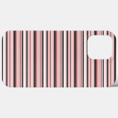 かわいい グレー ピンク ストライプ Case-Mate iPhoneケース (裏面 (横))