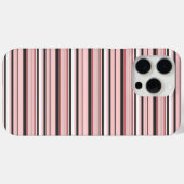かわいい グレー ピンク ストライプ Case-Mate iPhoneケース (裏面 (横))