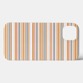 かわいい グレー ブラウン ストライプ Case-Mate iPhoneケース (裏面 (横))