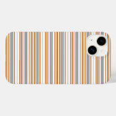 かわいい グレー ブラウン ストライプ Case-Mate iPhoneケース (裏面 (横))