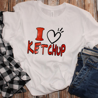 かわいい ケチャップ大好き Tシャツ