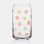 かわいい「コーヒーが必要なバニーおもしろい」 ガラス缶 (裏面)