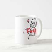 かわいい コーヒーマグカップ (正面右)