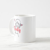 かわいい コーヒーマグカップ (正面左)