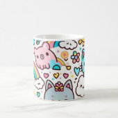 かわいい コーヒーマグカップ (中央)