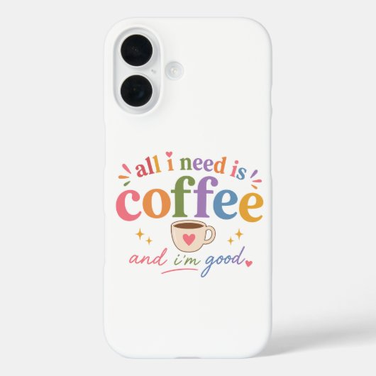 かわいい コーヒー好き iPhoneケース Case-Mate iPhoneケース (裏面)