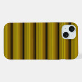 かわいい ゴールデン ブラック ストライプ iPhoneケース (裏面横)