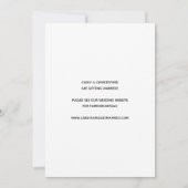 かわいい ゴールド ワックス シール 写真 ミニマル Save The Date セーブザデート (裏面)