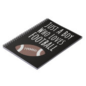 かわいい サッカーギフト 男の子 子供 バックトゥスクール ノートブック (左側)