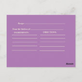 かわいい シンプルなヒトデの ブライダルシャワー ポストカード (裏面)