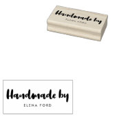 かわいい&シンプルモダンスクリプトハンドメイド ラバースタンプ (押印)